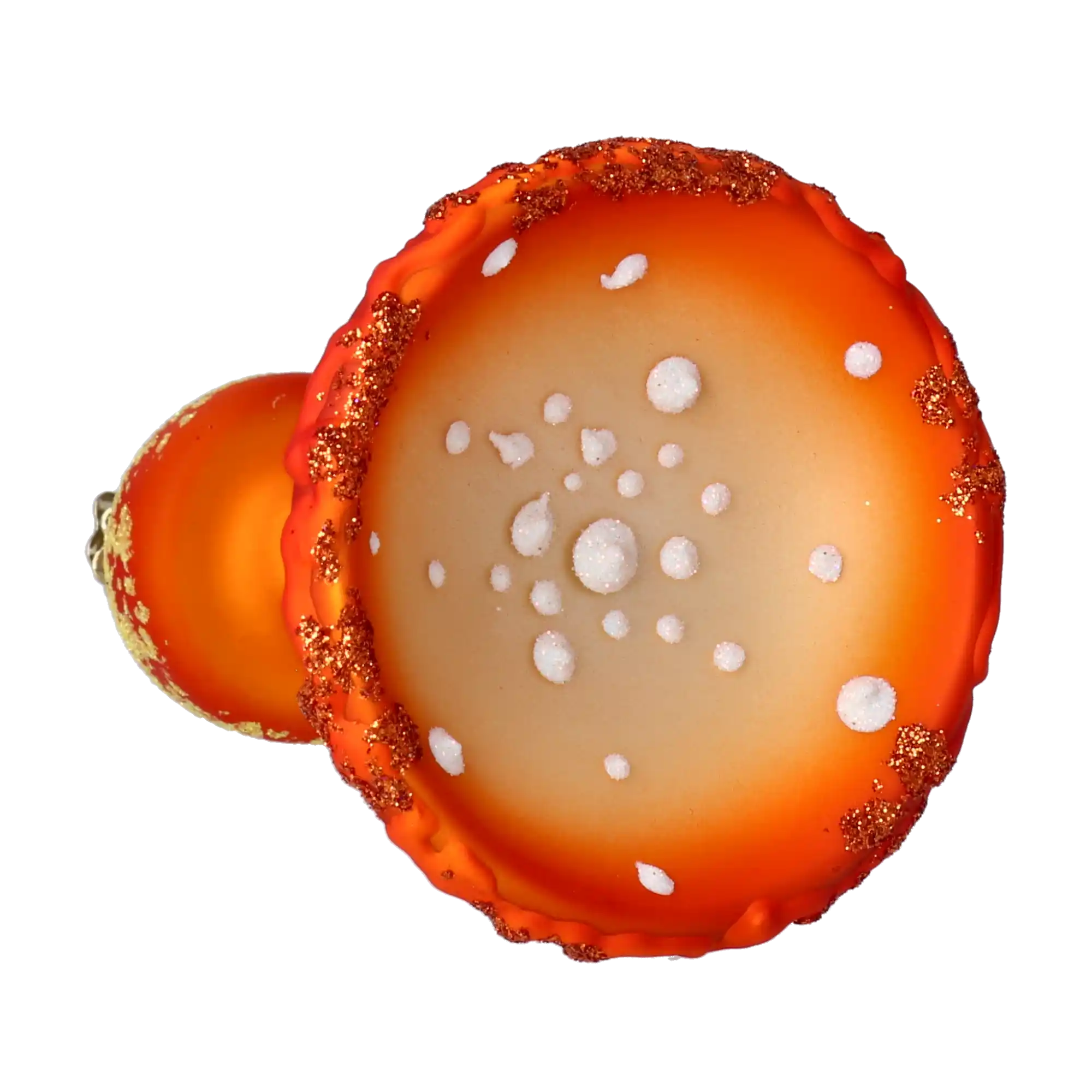 Grzybek Na Klipsie Szklana Ozdoba