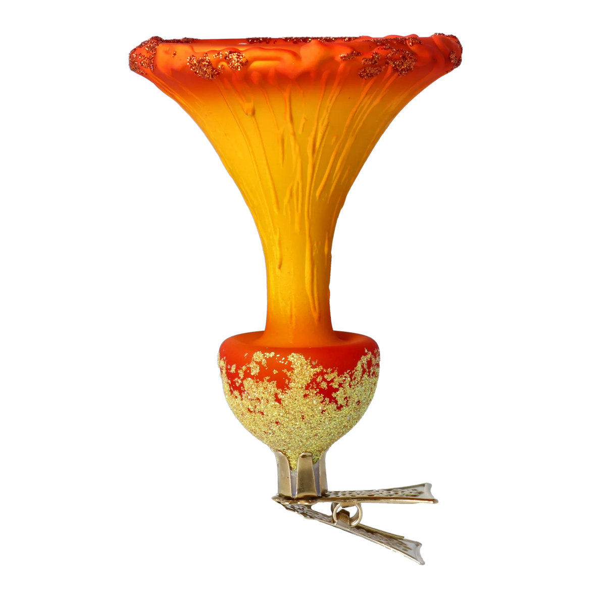 Saffron Chanterelle | Hand-Painted Glass Ornament | Blubom 2024-193