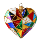 Gilded Cathedral Pulse | Hand-Painted Glass Ornament | Blubom 2024-197