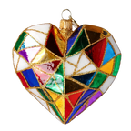 Gilded Cathedral Pulse | Hand-Painted Glass Ornament | Blubom 2024-197