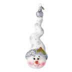 Jovial Frost Spire | Hand-Painted Glass Ornament | Blubom 2024-198
