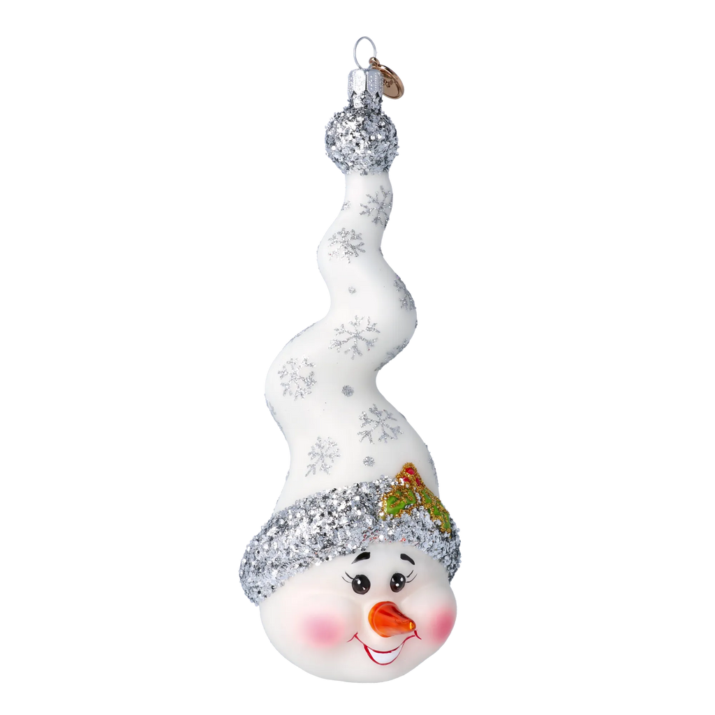Jovial Frost Spire | Hand-Painted Glass Ornament | Blubom 2024-198