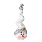 Jovial Frost Spire | Hand-Painted Glass Ornament | Blubom 2024-198