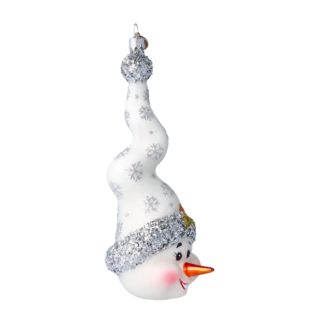 Jovial Frost Spire | Hand-Painted Glass Ornament | Blubom 2024-198