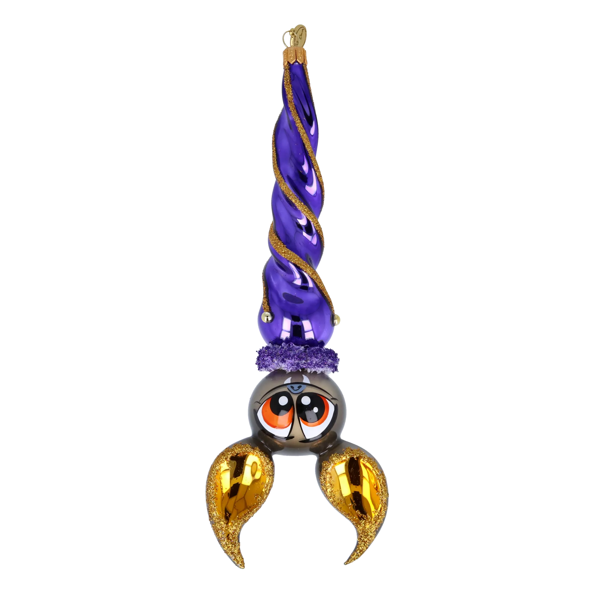 Amethyst Hanging Spiral Bat