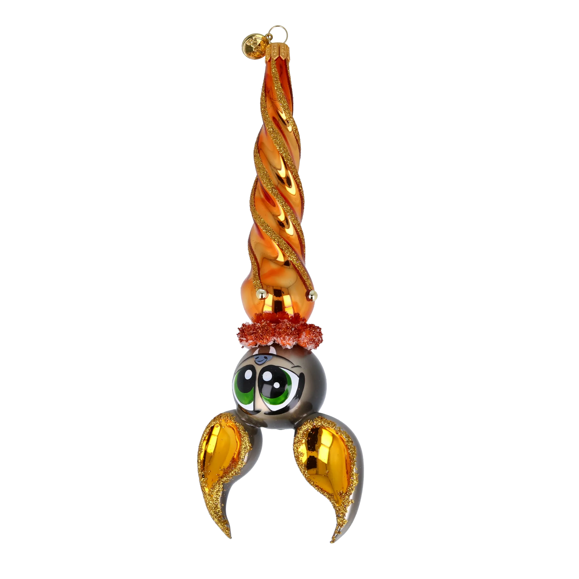 Gilded Amber Bat Premium christmas glass ornament 2024-223