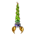Załaduj obraz do przeglądarki galerii, Bat -Green Claw. Handmade Glass Christmas ornament. 2024-224
