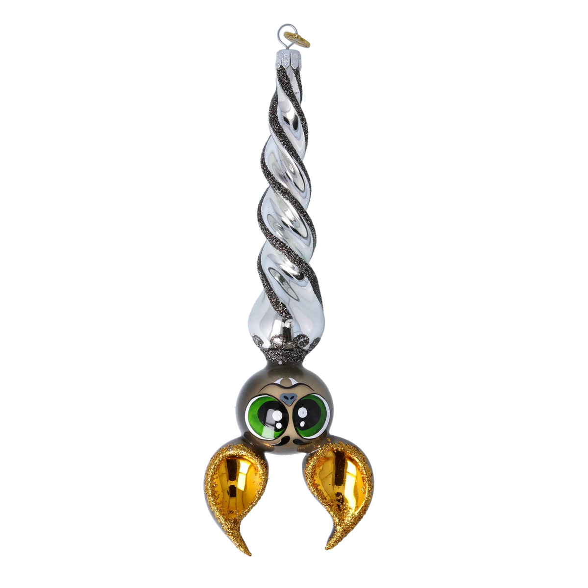 Nocturnal Gilded Seer | Hand-Painted Glass Ornament | Blubom 2024-225