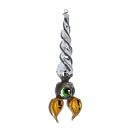 Nocturnal Gilded Seer | Hand-Painted Glass Ornament | Blubom 2024-225