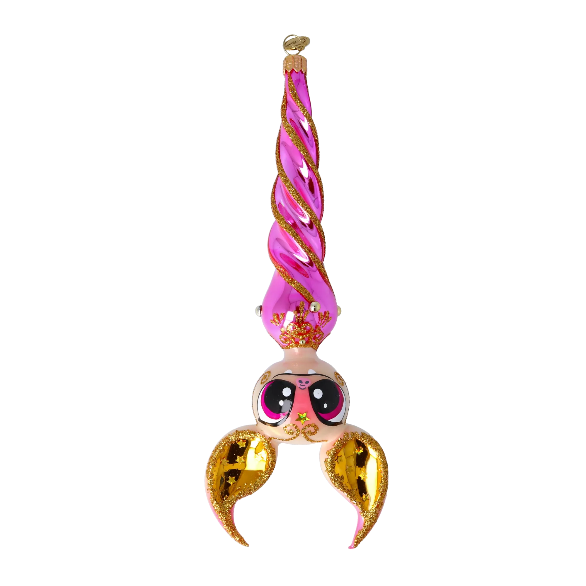 Fuchsia Hanging Spiral Bat