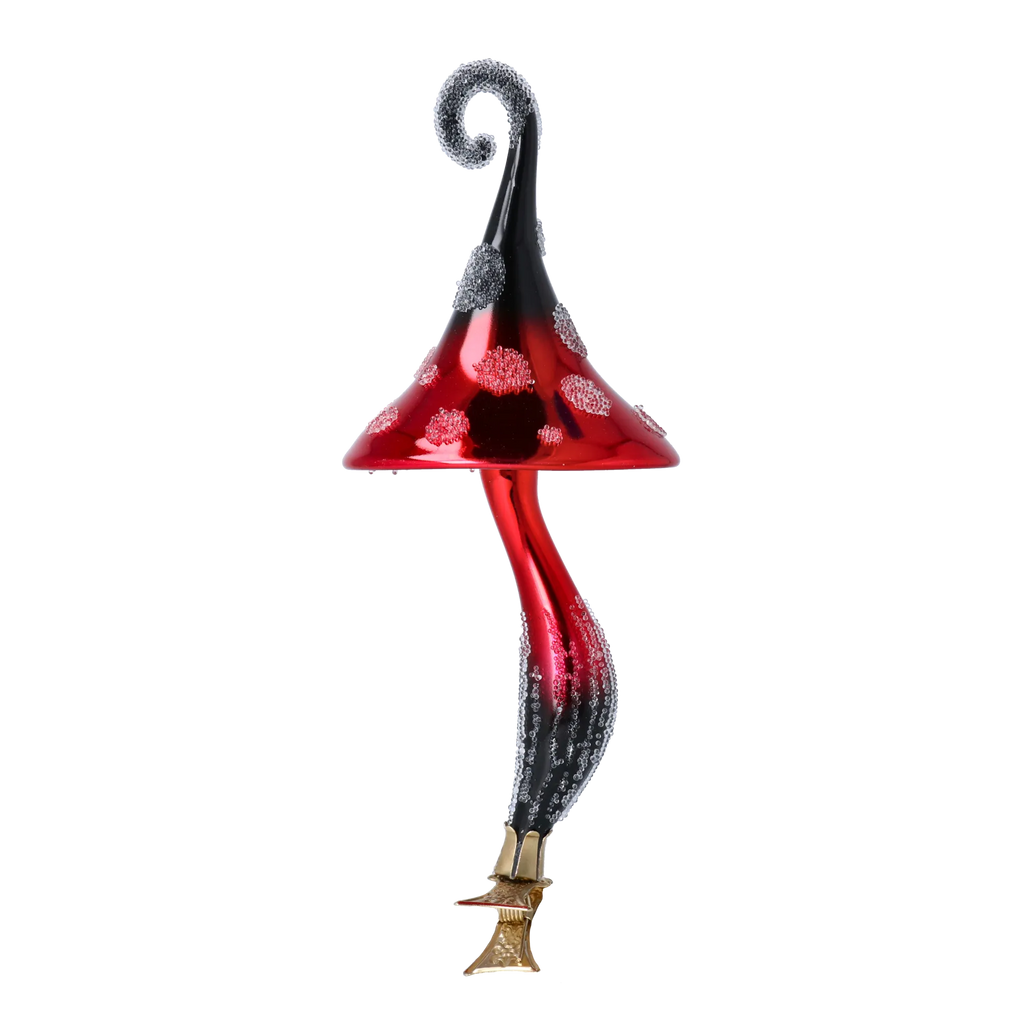 Nocturnal Sanguine Sprout | Hand-Painted Glass Ornament | Blubom 2024-231