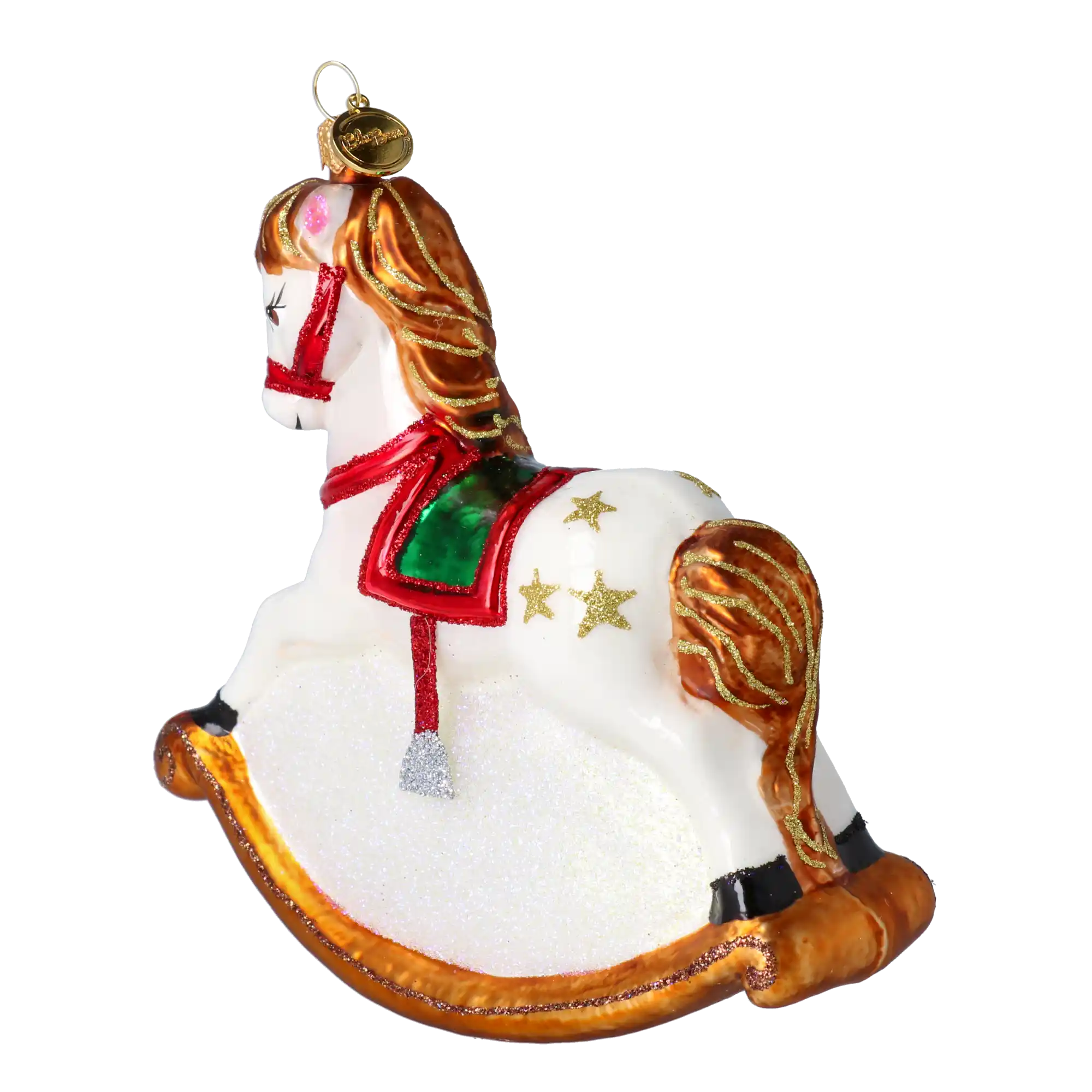 Konik Na Biegunach Szklana Ozdoba