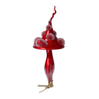 Crimson Forest Sovereign | Hand-Painted Glass Ornament | Blubom 2024-236