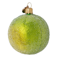 Załaduj obraz do przeglądarki galerii, Hand Painted Glass Ornament - Lime. Handmade Glass Christmas ornament. 2024-240
