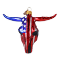 Load image into Gallery viewer, American Buffalo - Patriotic Glass Ornament. 2024-241
