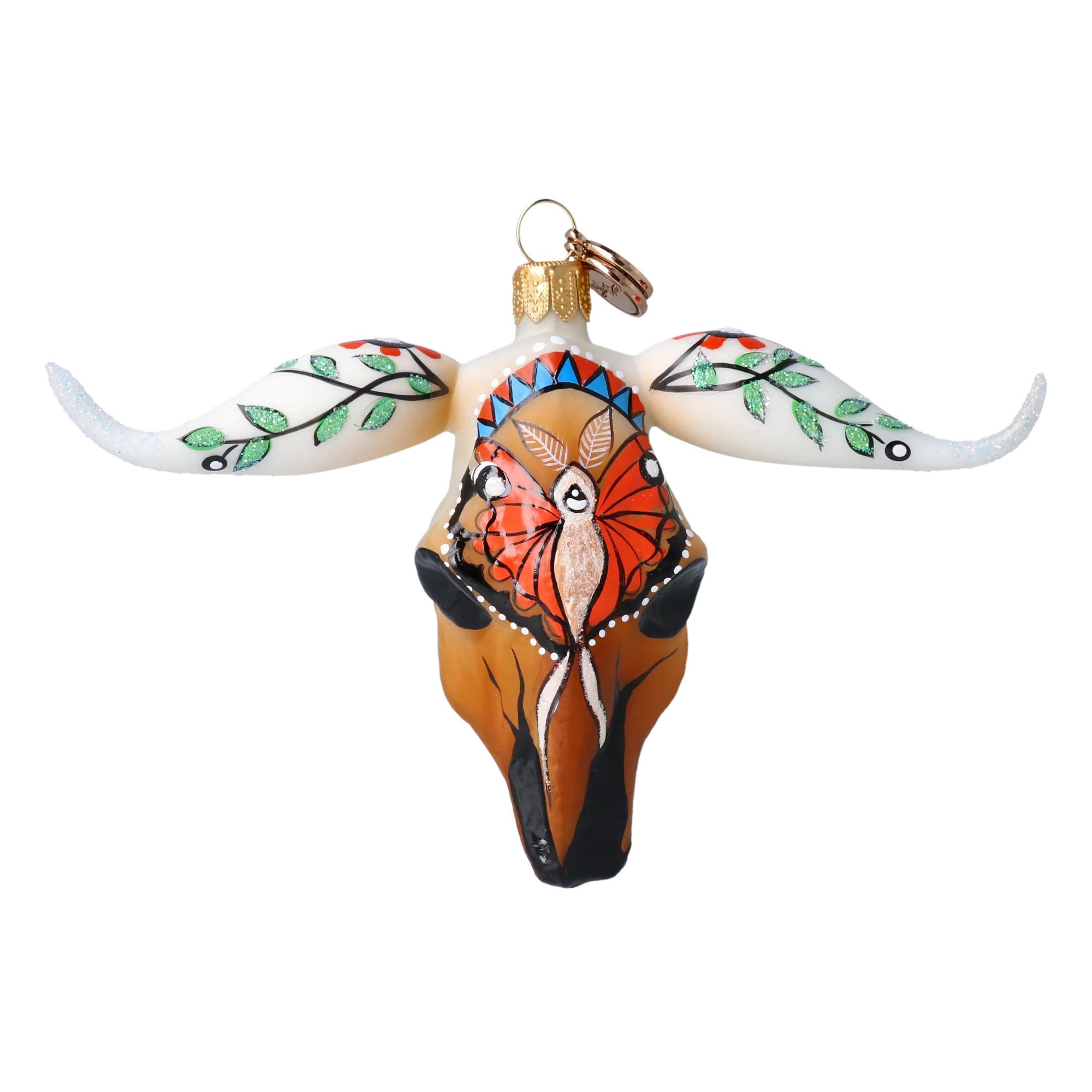 Folk Art Longhorn on Display