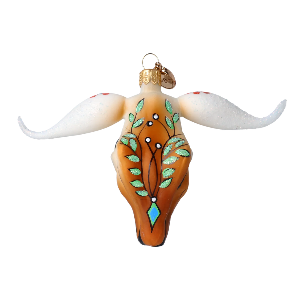 Painted Monarch Sentinel | Hand-Painted Glass Ornament | Blubom 2024-242