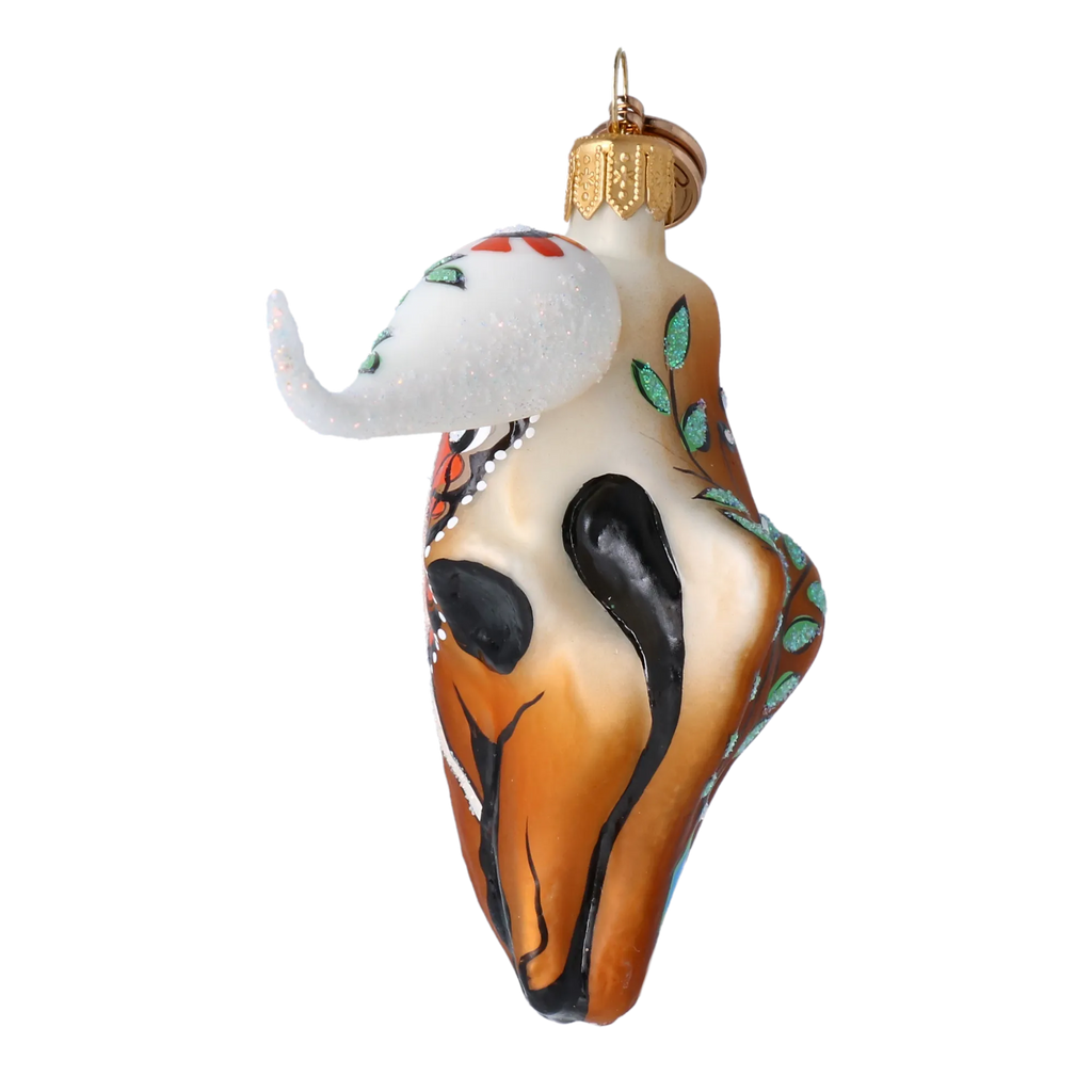 Painted Monarch Sentinel | Hand-Painted Glass Ornament | Blubom 2024-242
