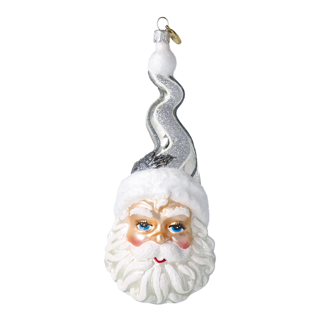 Silvered Saint Spire | Hand-Painted Glass Ornament | Blubom 2024-247