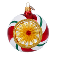 Load image into Gallery viewer, Candy with Spotlight. Handmade Glass Christmas ornament. 2024-249
