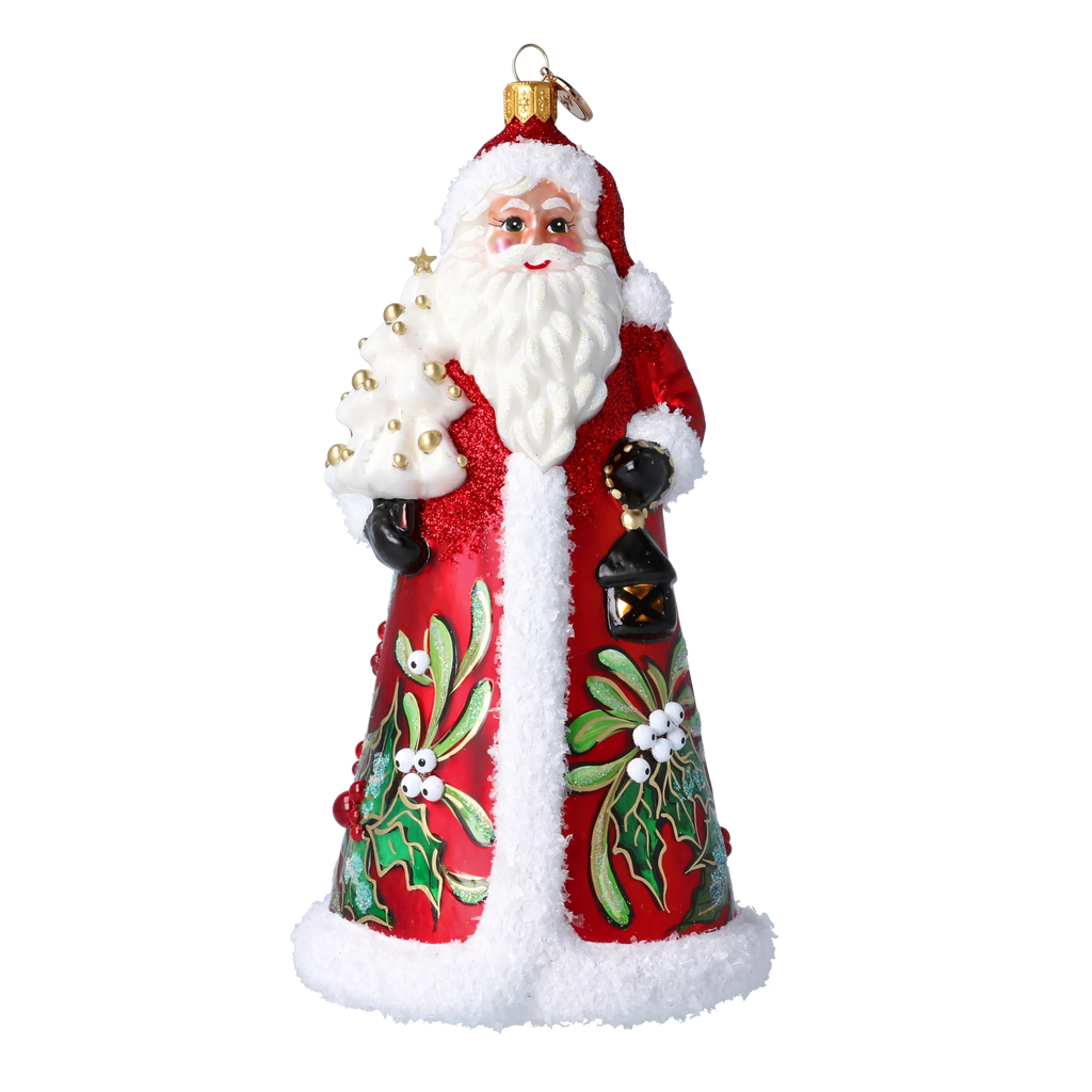 Benevolent Mistletoe Voyager | Hand-Painted Glass Ornament | Blubom 2024-261
