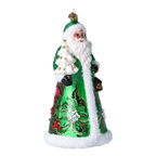 Verdant Lantern Sentinel | Hand-Painted Glass Ornament | Blubom 2024-262
