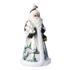 Serene Midnight Wayfarer | Hand-Painted Glass Ornament | Blubom 2024-263
