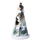 Serene Midnight Wayfarer | Hand-Painted Glass Ornament | Blubom 2024-263