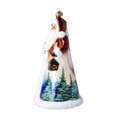 Load image into Gallery viewer, Santa's Snow Magic. Handmade Glass Christmas ornament. 2024-264
