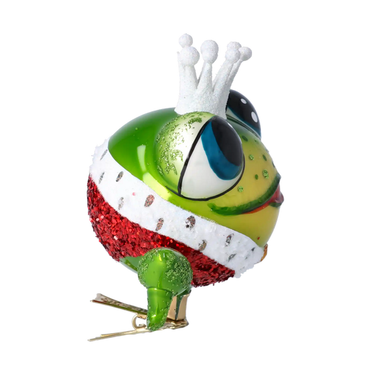 Żabi Książę Szklana Ozdoba