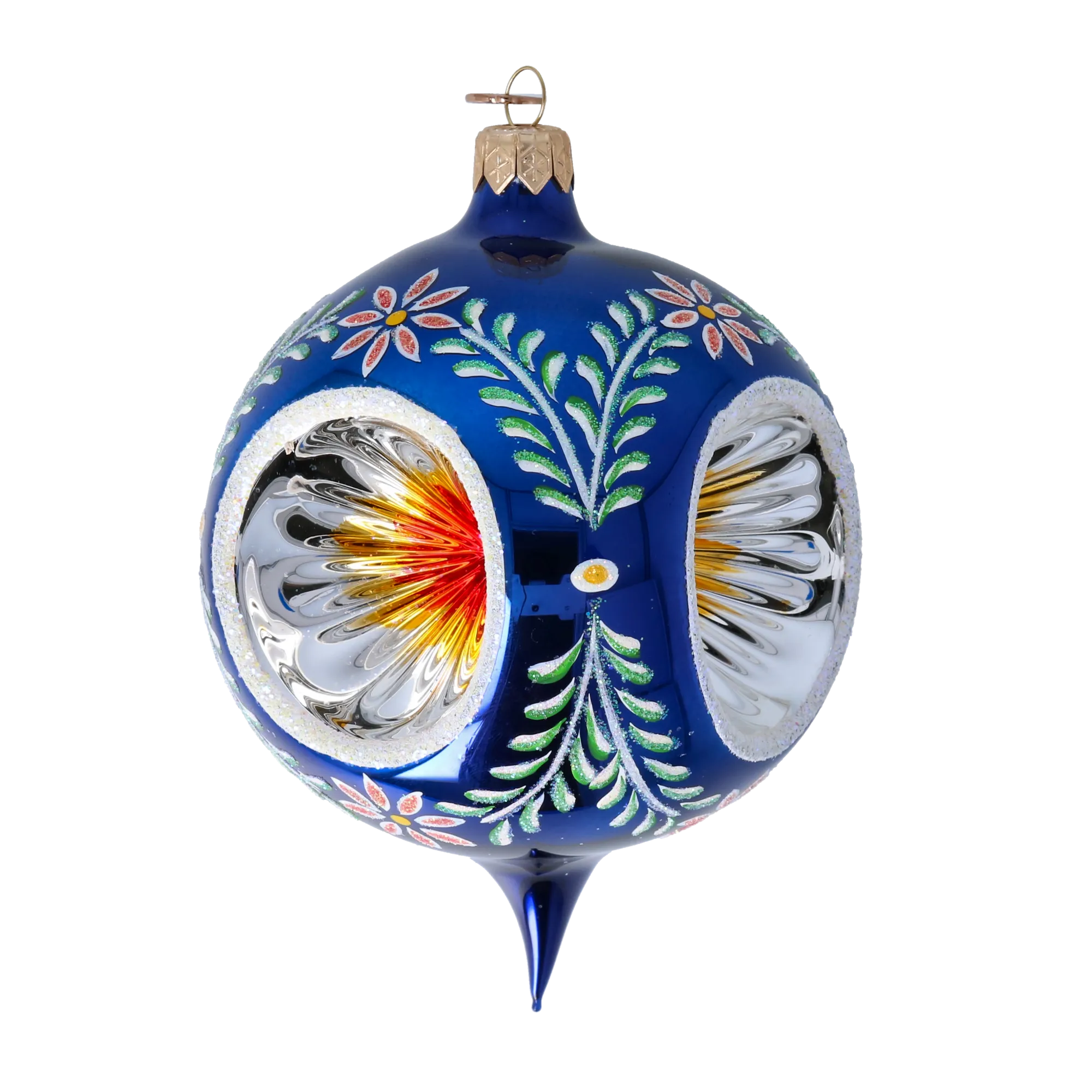 Headlights - Winter Light. Handmade Glass Christmas ornament. 2024-271