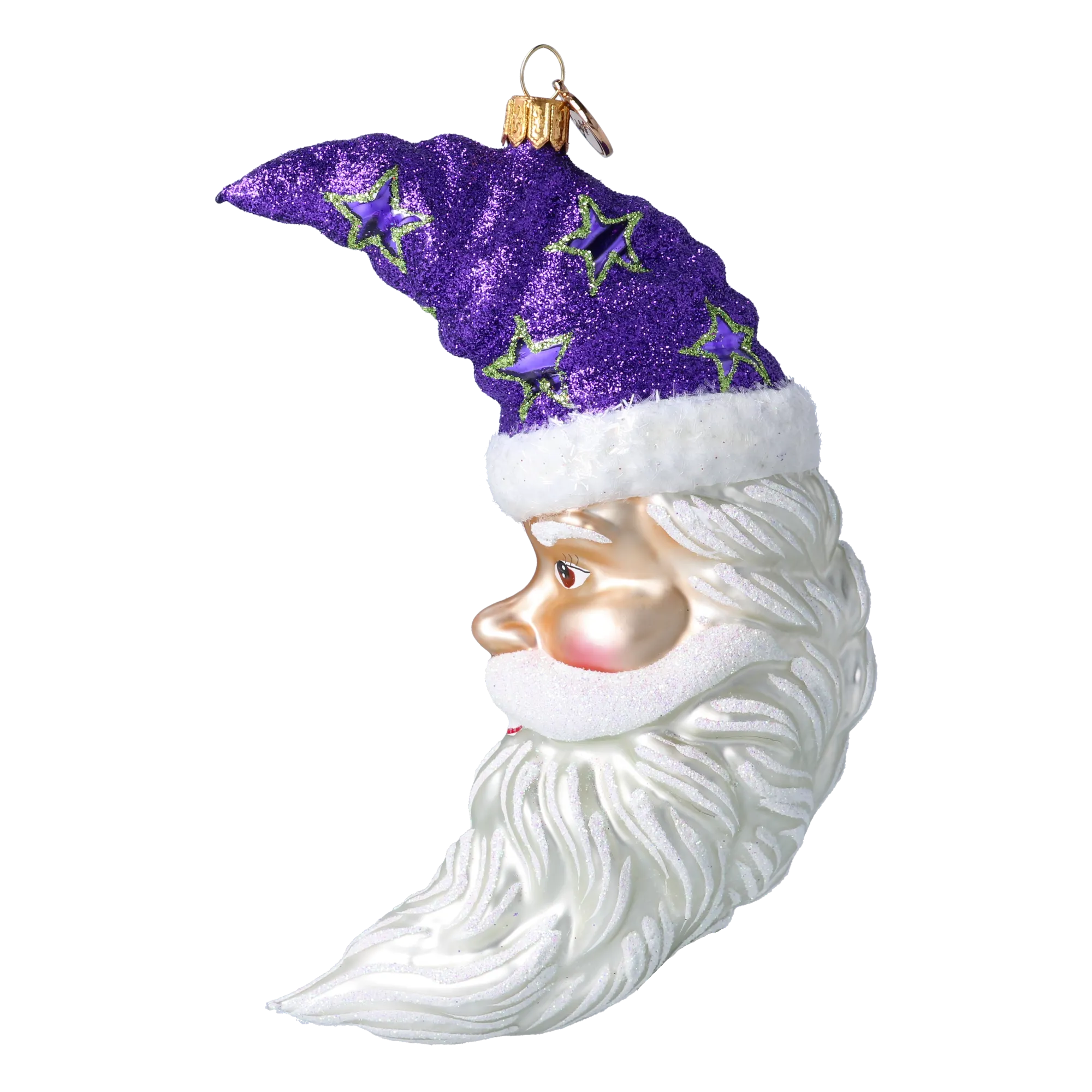 Midnight Astral Seer | Hand-Painted Glass Ornament | Blubom 2024-277