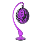 Violet Nocturnal Pursuit | Hand-Painted Glass Ornament | Blubom 2024-280