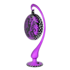Violet Nocturnal Pursuit | Hand-Painted Glass Ornament | Blubom 2024-280