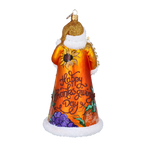 Amber Harvest Wayfarer | Hand-Painted Glass Ornament | Blubom 2024-284