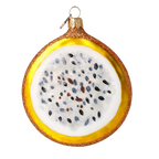 Citrine Tropic Pulse | Hand-Painted Glass Ornament | Blubom 2024-289