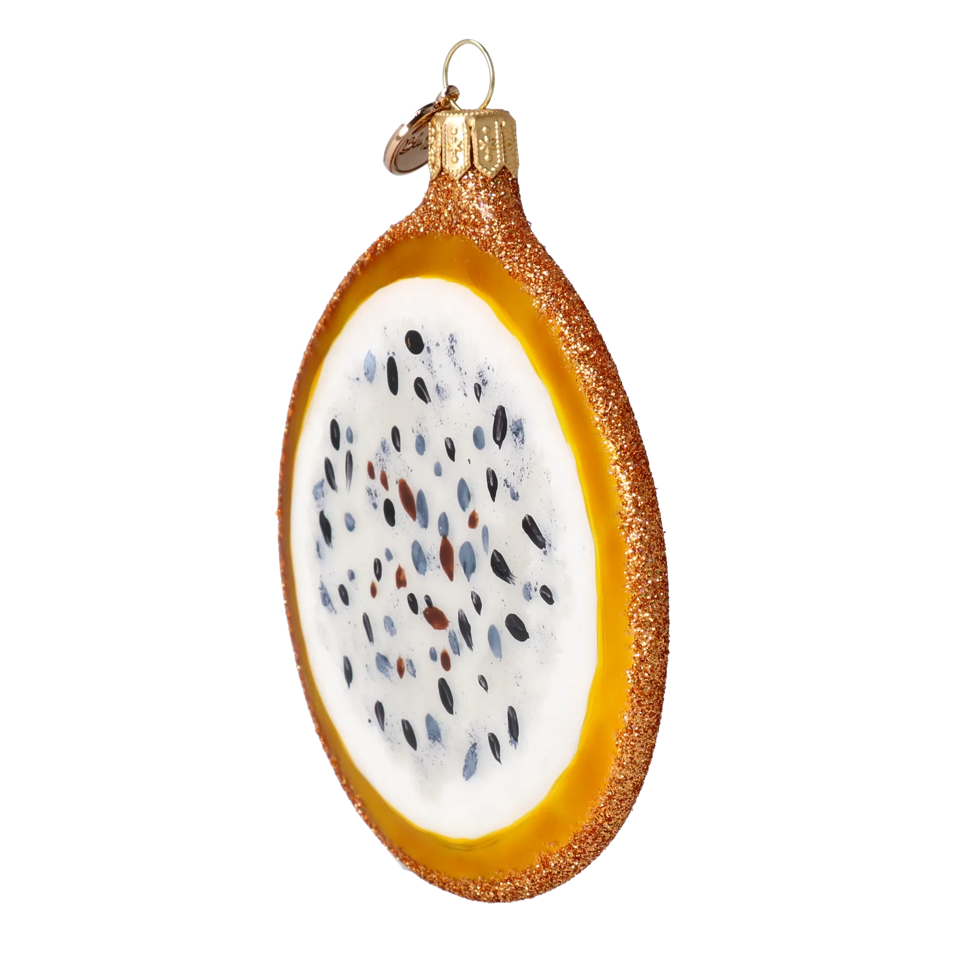 Dragon fruit. Handmade Glass Christmas ornament. 2024-289