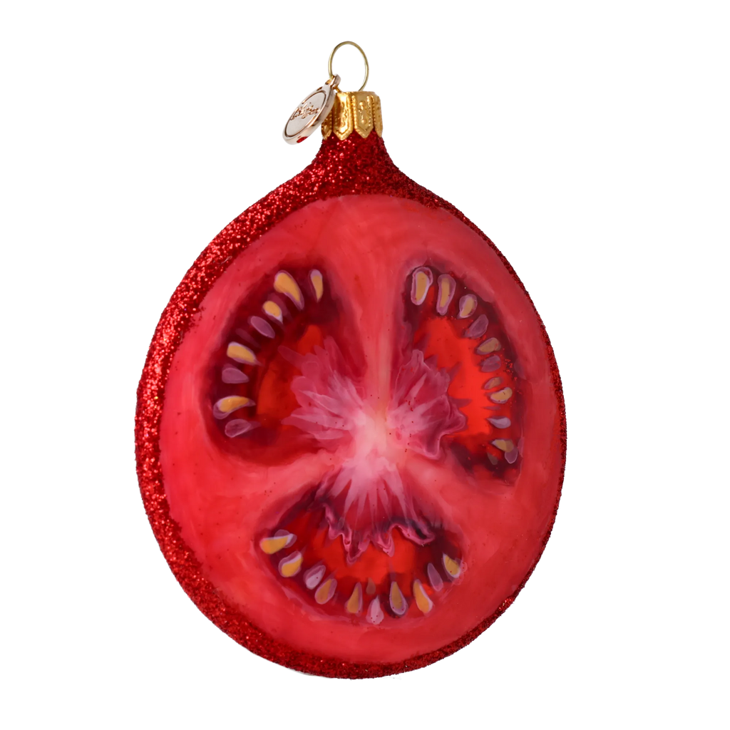 Scarlet Heirloom | Hand-Painted Glass Ornament | Blubom 2024-290