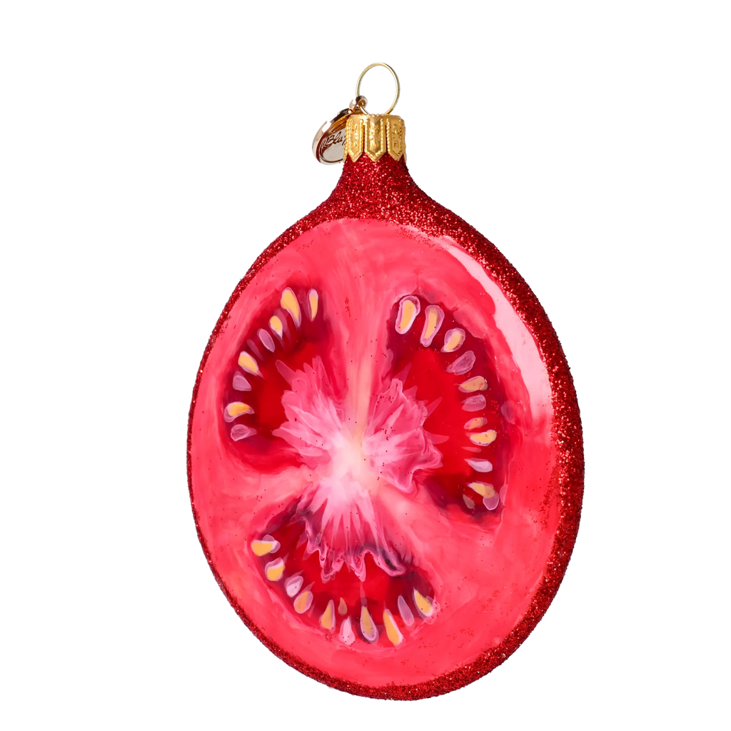 Scarlet Heirloom | Hand-Painted Glass Ornament | Blubom 2024-290