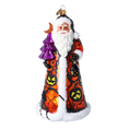 Load image into Gallery viewer, Midnight Pumpkin Santa Claus Premium christmas glass ornament 2024-291
