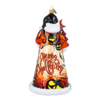 Nocturnal Harvest Sentinel | Hand-Painted Glass Ornament | Blubom 2024-291