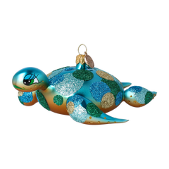 Drifting Turtle in Lagoon