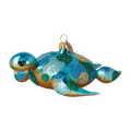 Serene Azure Mariner | Hand-Painted Glass Ornament | Blubom 2024-293