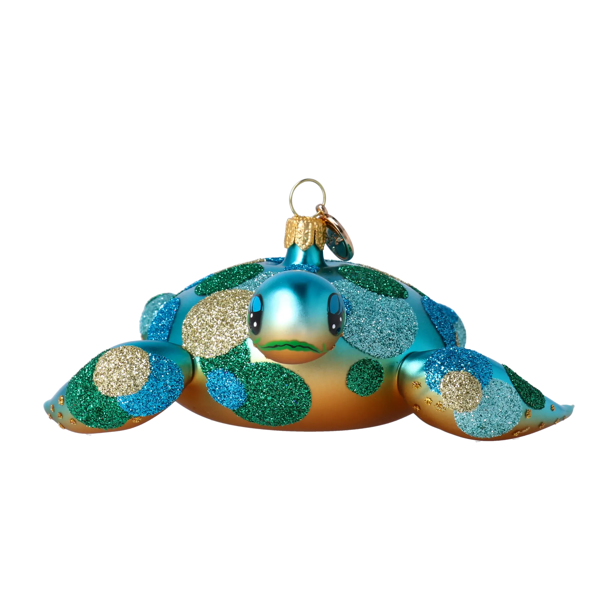 Turtle - Sea Friend. Handmade Glass Christmas ornament. 2024-293
