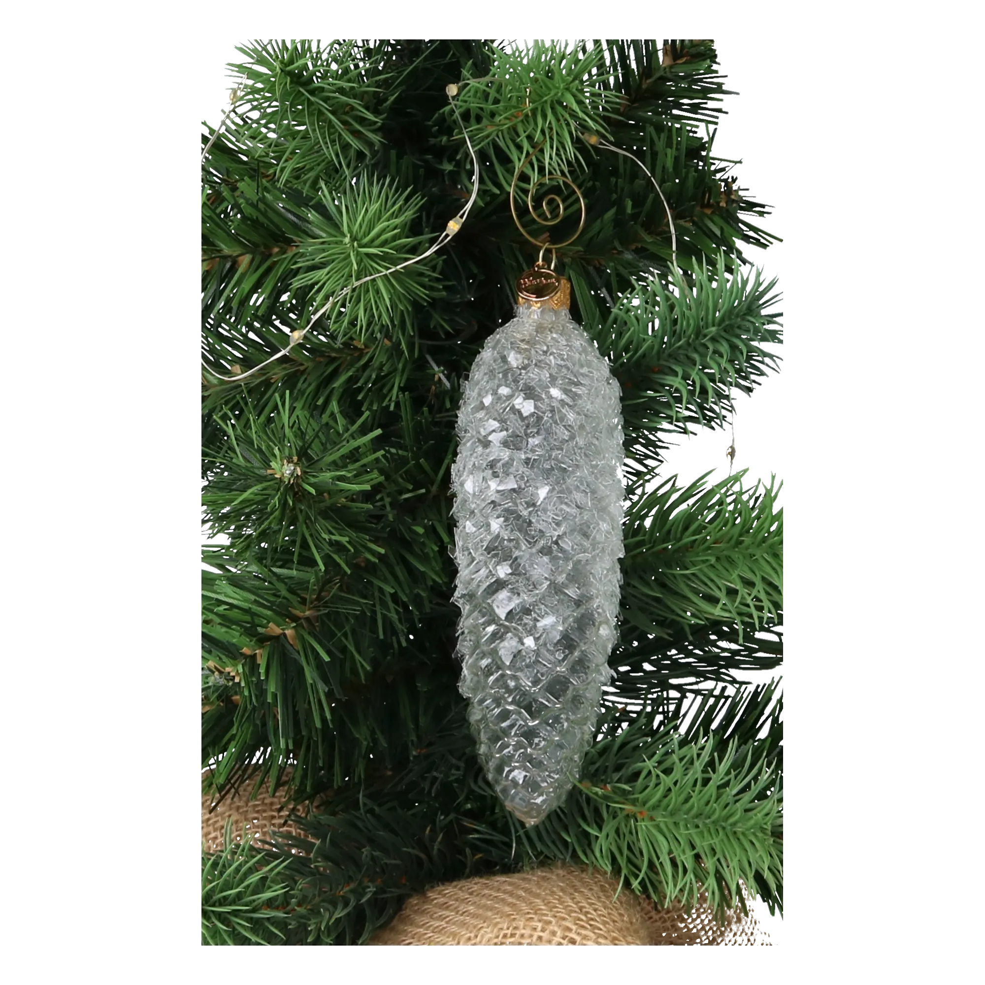 Crystal Pinecone Ornament Handmade Glass Christmas ornament 2024-300
