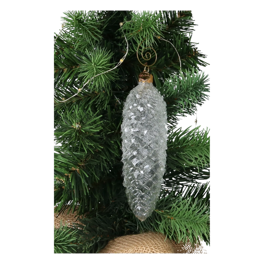 Crystal Pinecone Ornament Handmade Glass Christmas ornament 2024-300