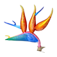 Załaduj obraz do przeglądarki galerii, Bird of Paradise Flower -Exotic Strelitzia. Handmade Glass Christmas ornament. 2024-301
