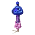 Załaduj obraz do przeglądarki galerii, Midnight Sapphire Mystic Toadstool Premium christmas glass ornament 2024-302
