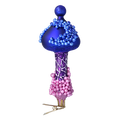 Indigo Night Echo | Hand-Painted Glass Ornament | Blubom 2024-302