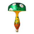 Załaduj obraz do przeglądarki galerii, Emerald Daisy Toadstool Premium christmas glass ornament 2024-304
